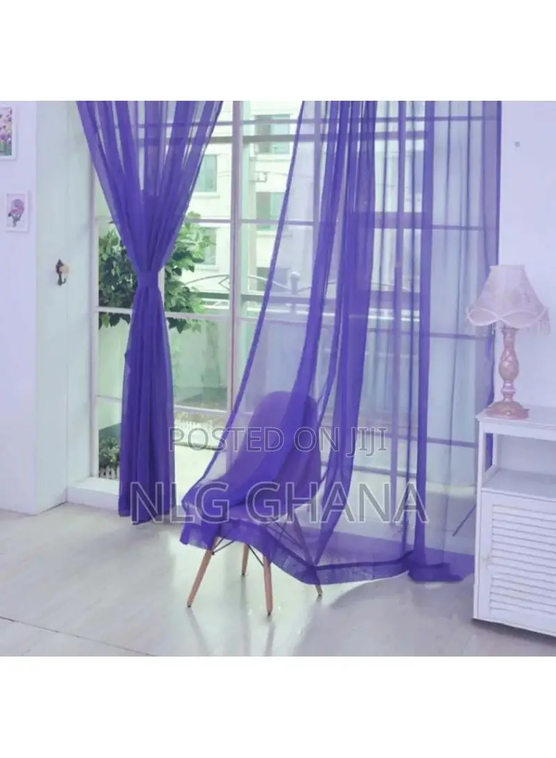 270x100cm Solid Color Semi Sheer Curtains Light Tvx20482
