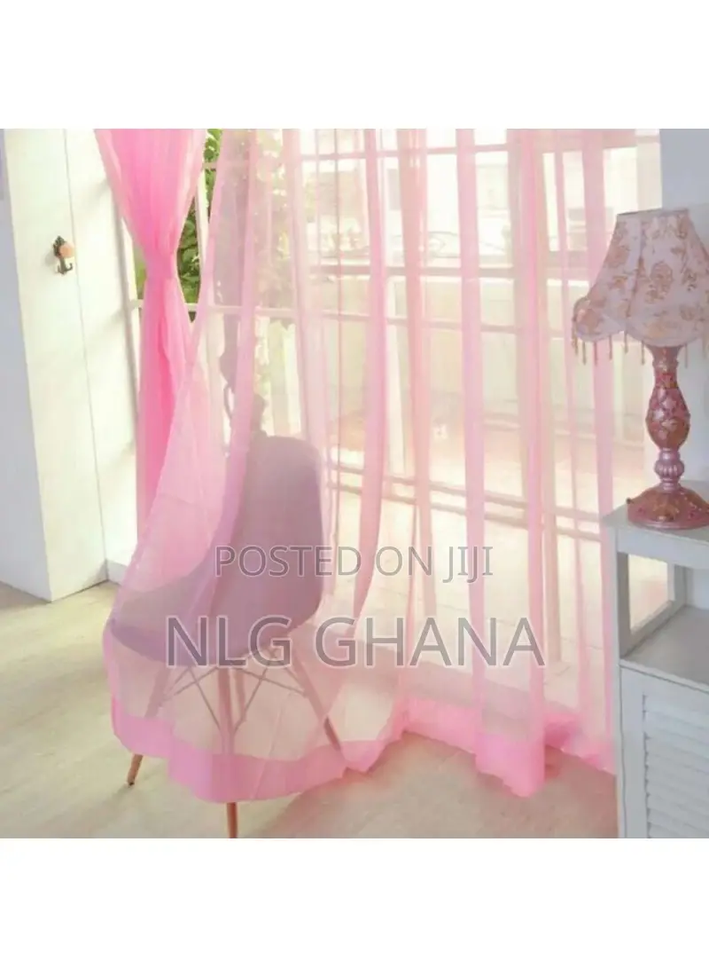270x100cm Solid Color Semi Sheer Curtains Light Tvx20482