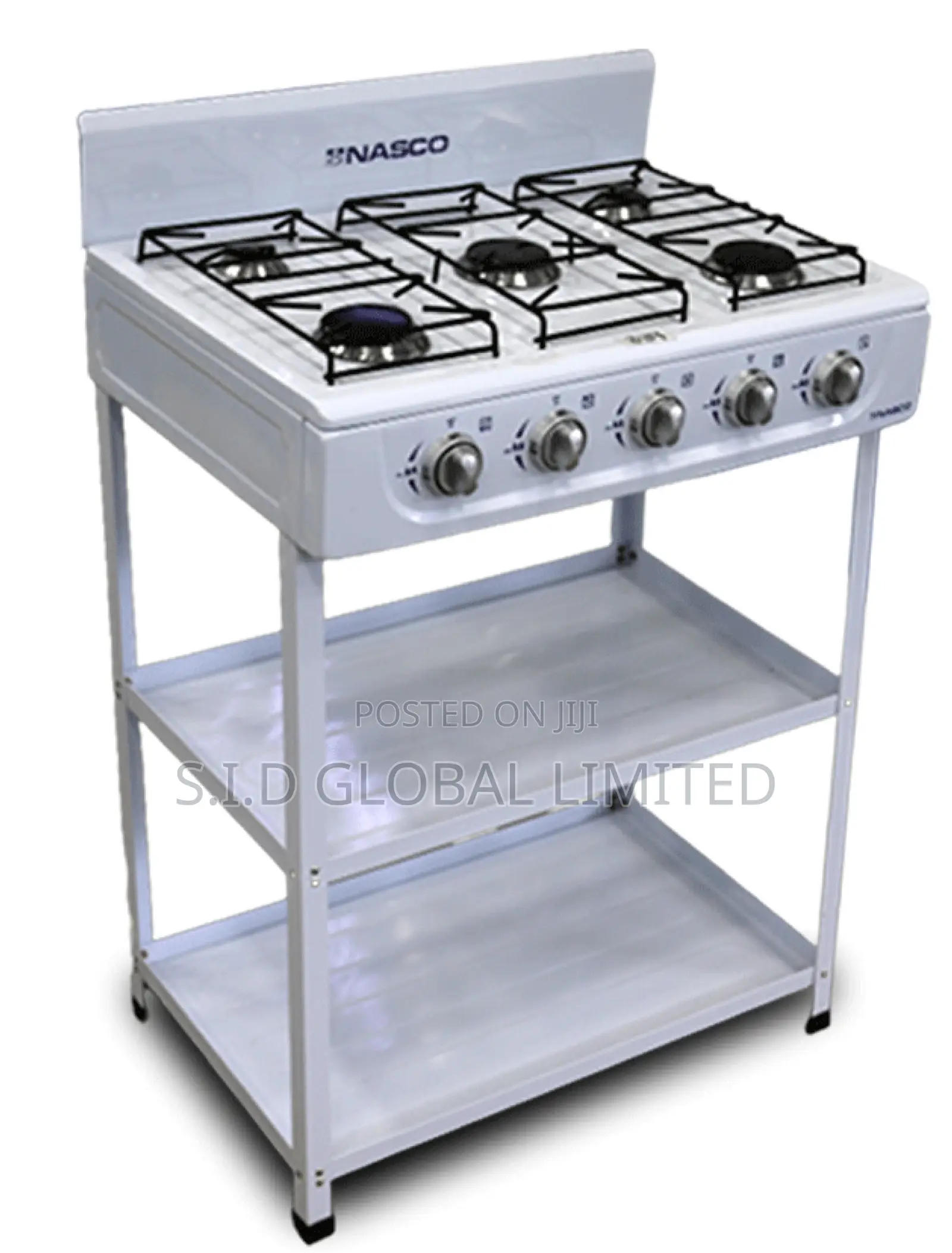 A Fusion of Nasco 5 Burner Gas Stove Nasgs-K5bw-S