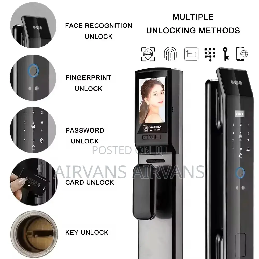 Face Recognition Smart Lock (Fingerprint,Key,Card,App Open)