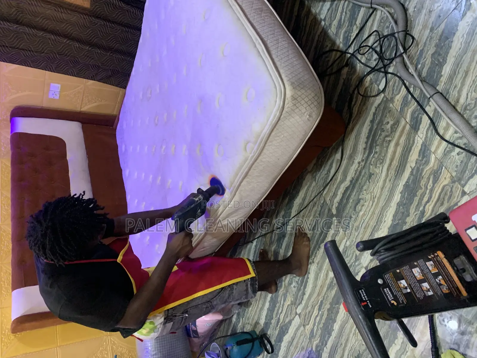 Cleaning of Mattress