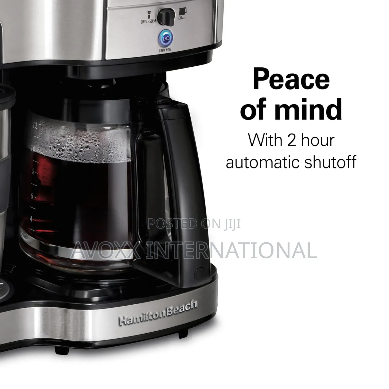 2-Way Coffee Maker, Single-Serve 12 Cup, Stainless 49980R