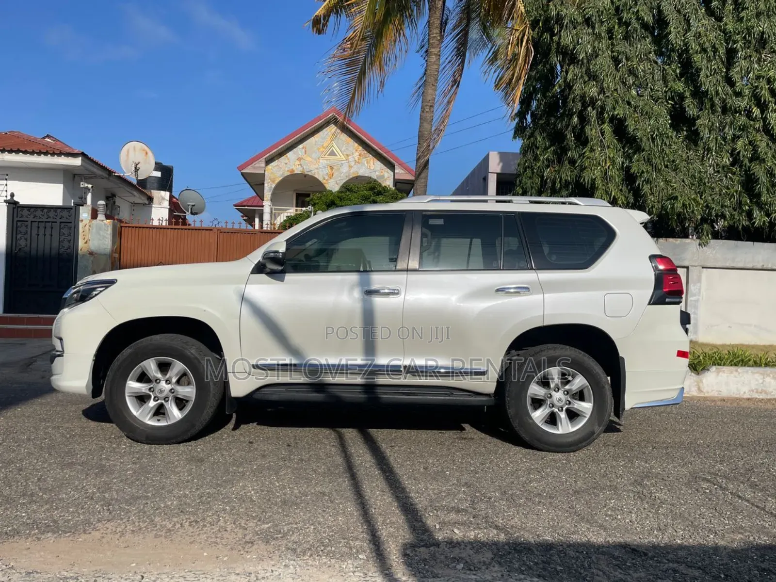 Car Rentals- Landcruisers Prado for Rent White- Rent a Car