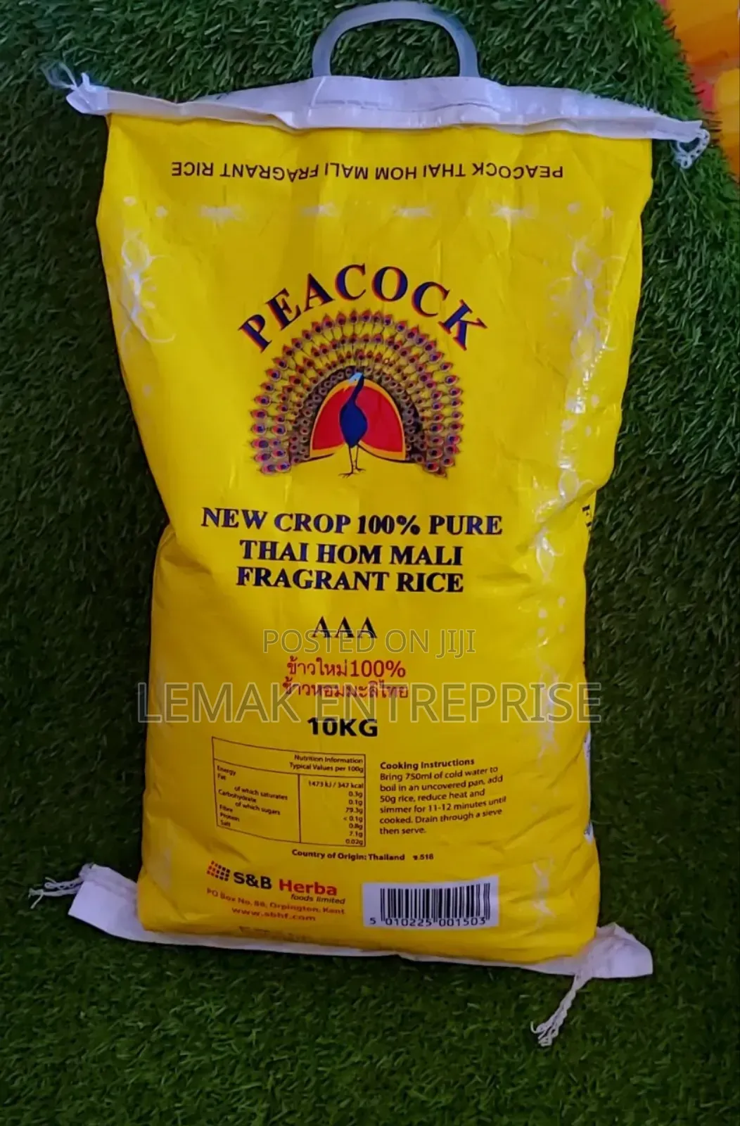 Original Peacock 10kg Rice