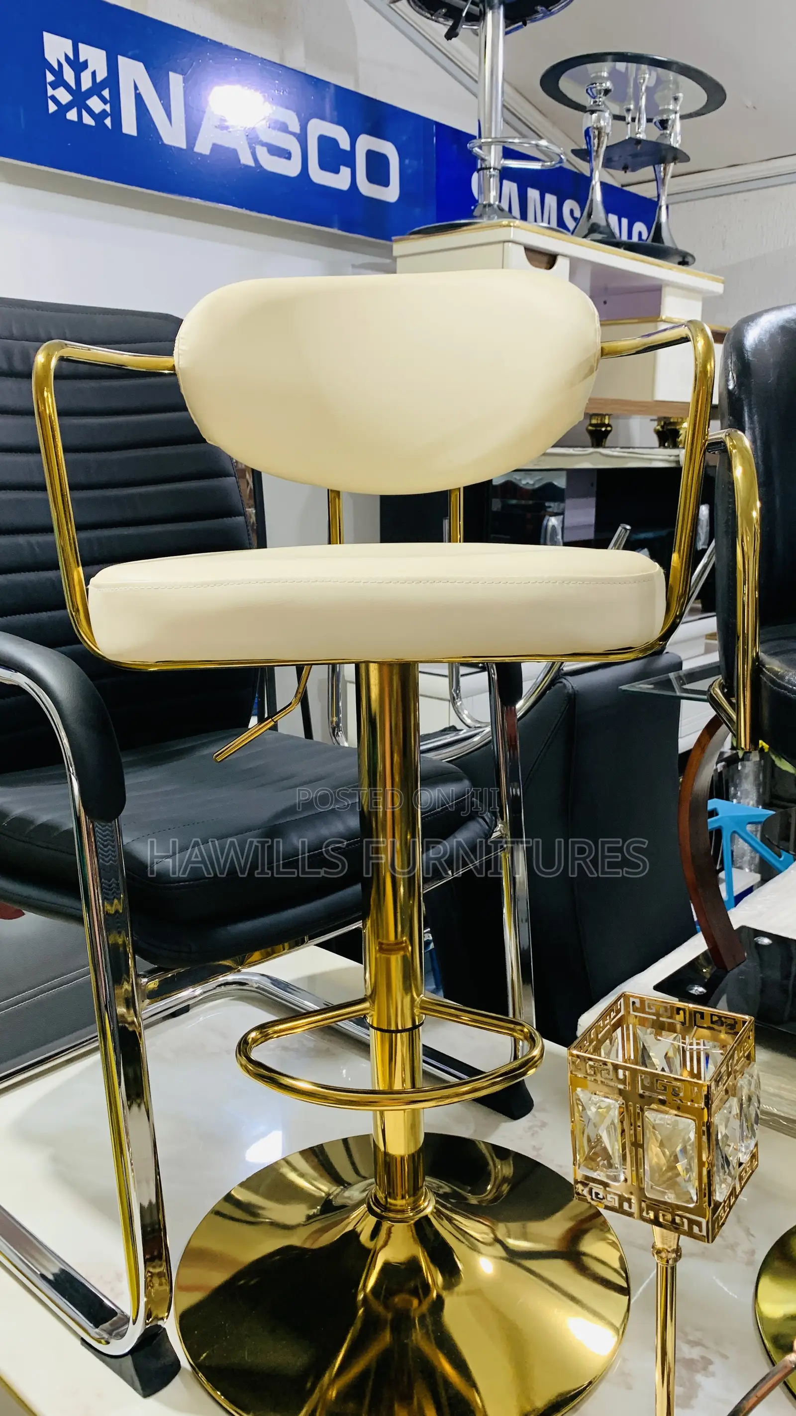 Executive Golden Bar Stool