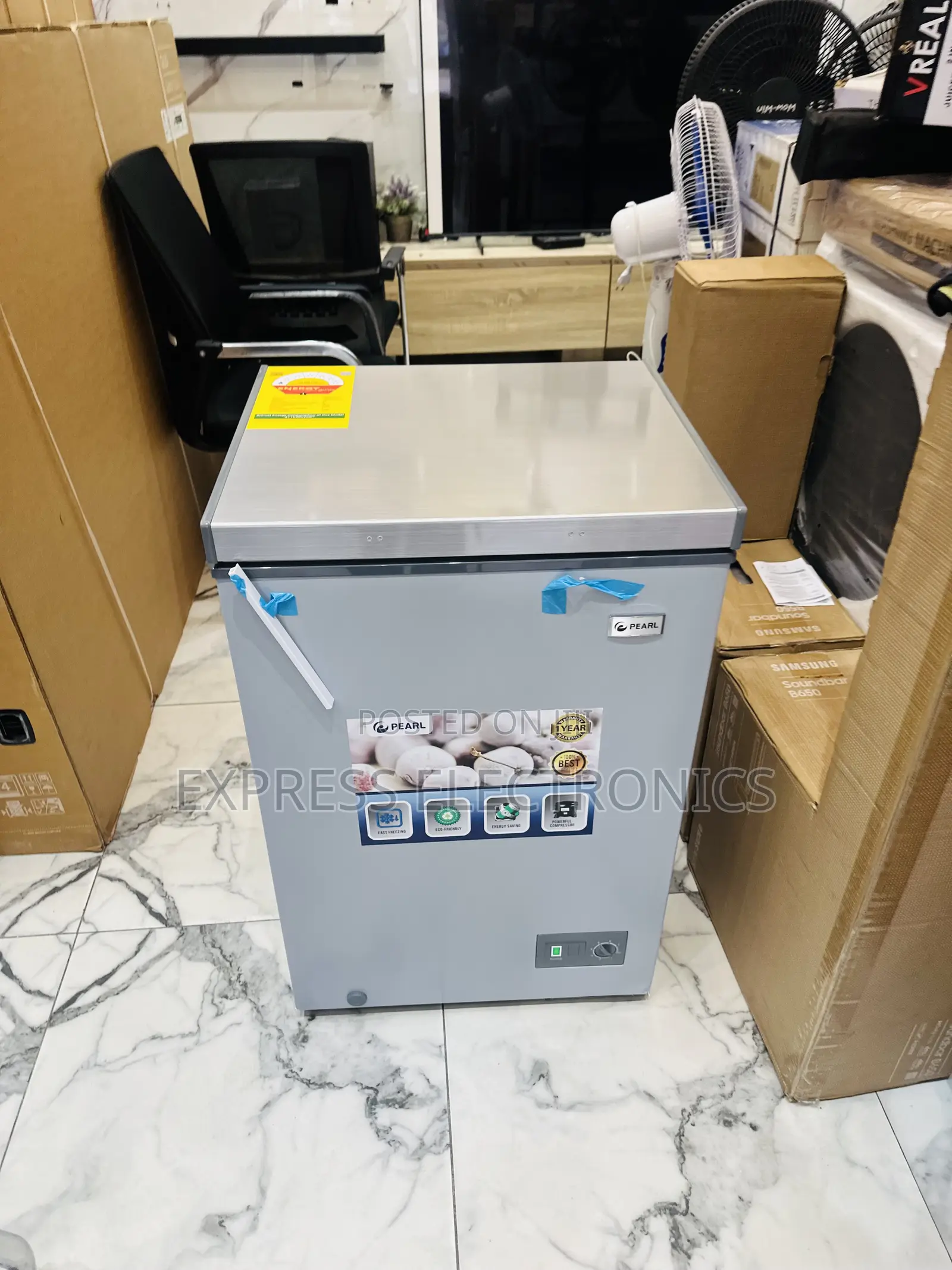 High Density Chest Freezer Single Door 100L Pearl PCF-