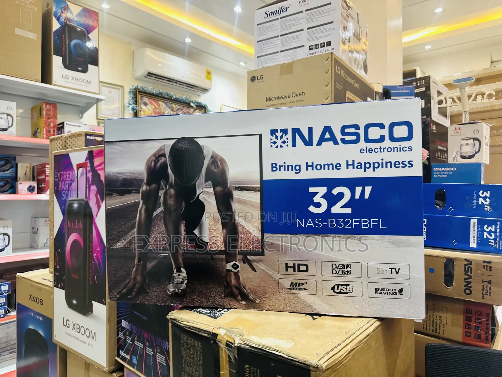 Durable Materials Nasco Television FHD Satellite 32”Tv