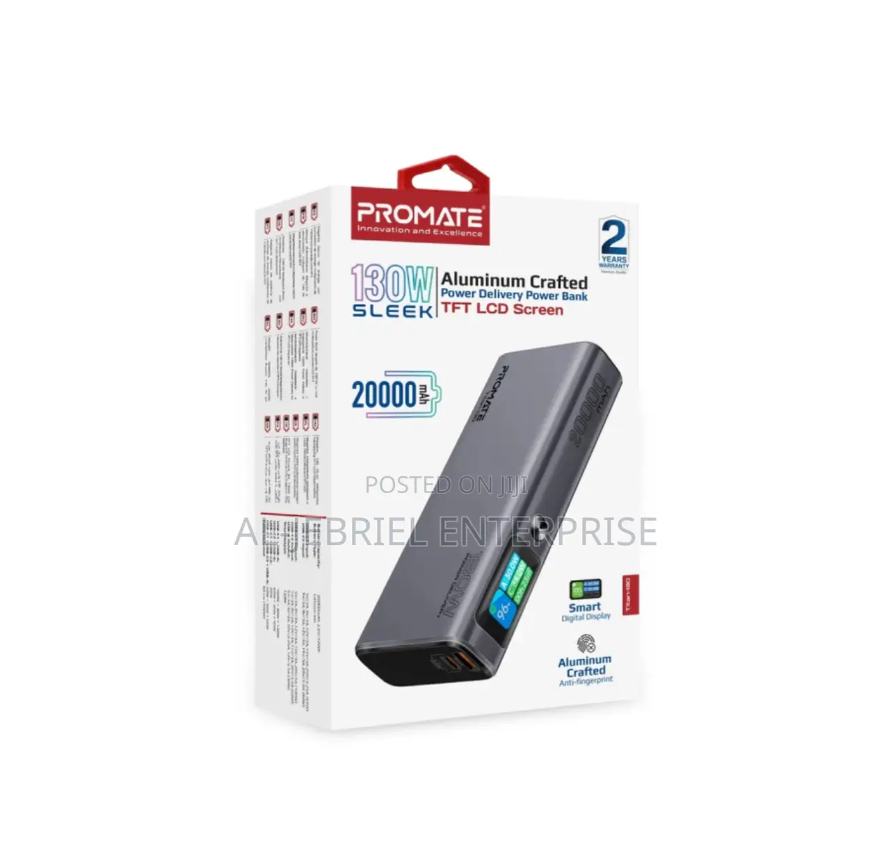 Titan-130 Sleek 130W Multi-Port Power Delivery Power Bank