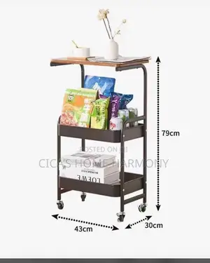 Versatile 3-Tier Rolling Utility Cart