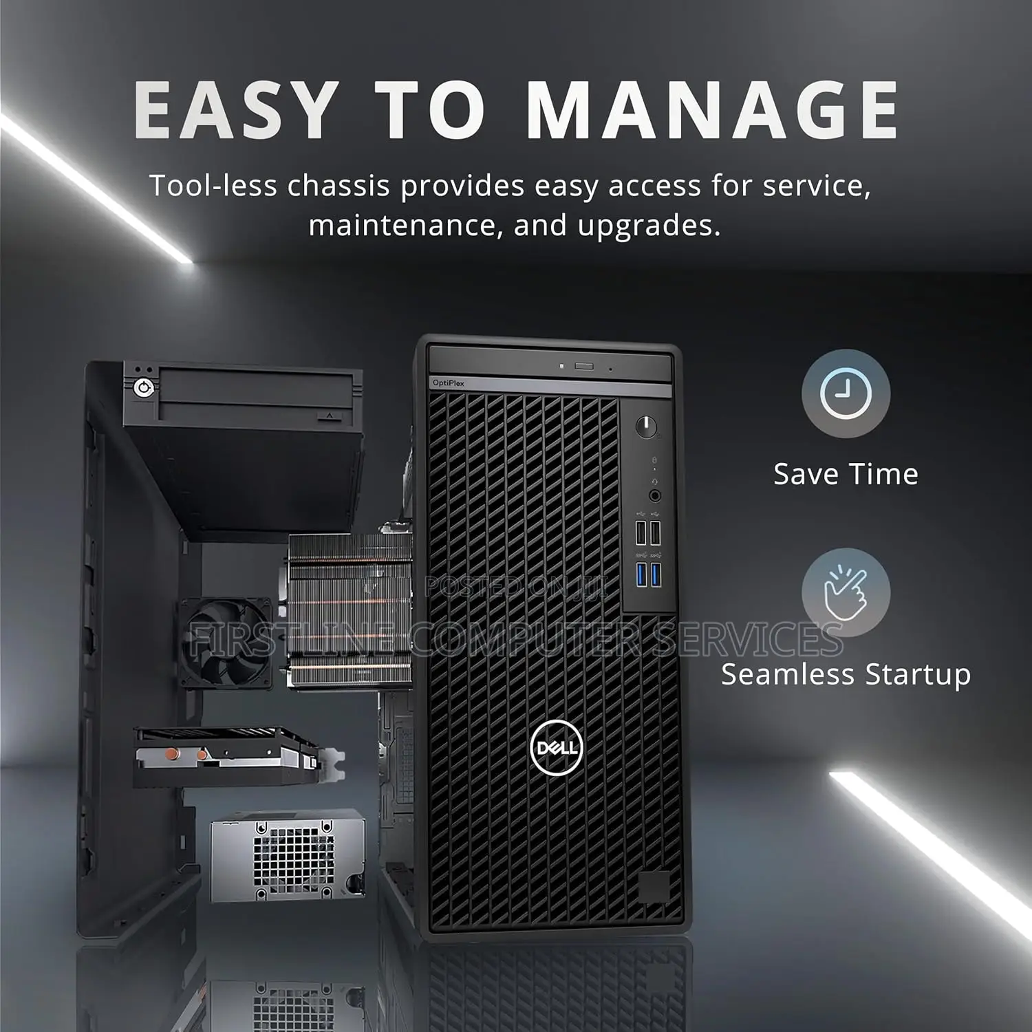 New Desktop Computer Dell Optiplex 3000 MT 8GB Intel Core I5 SSD 512GB