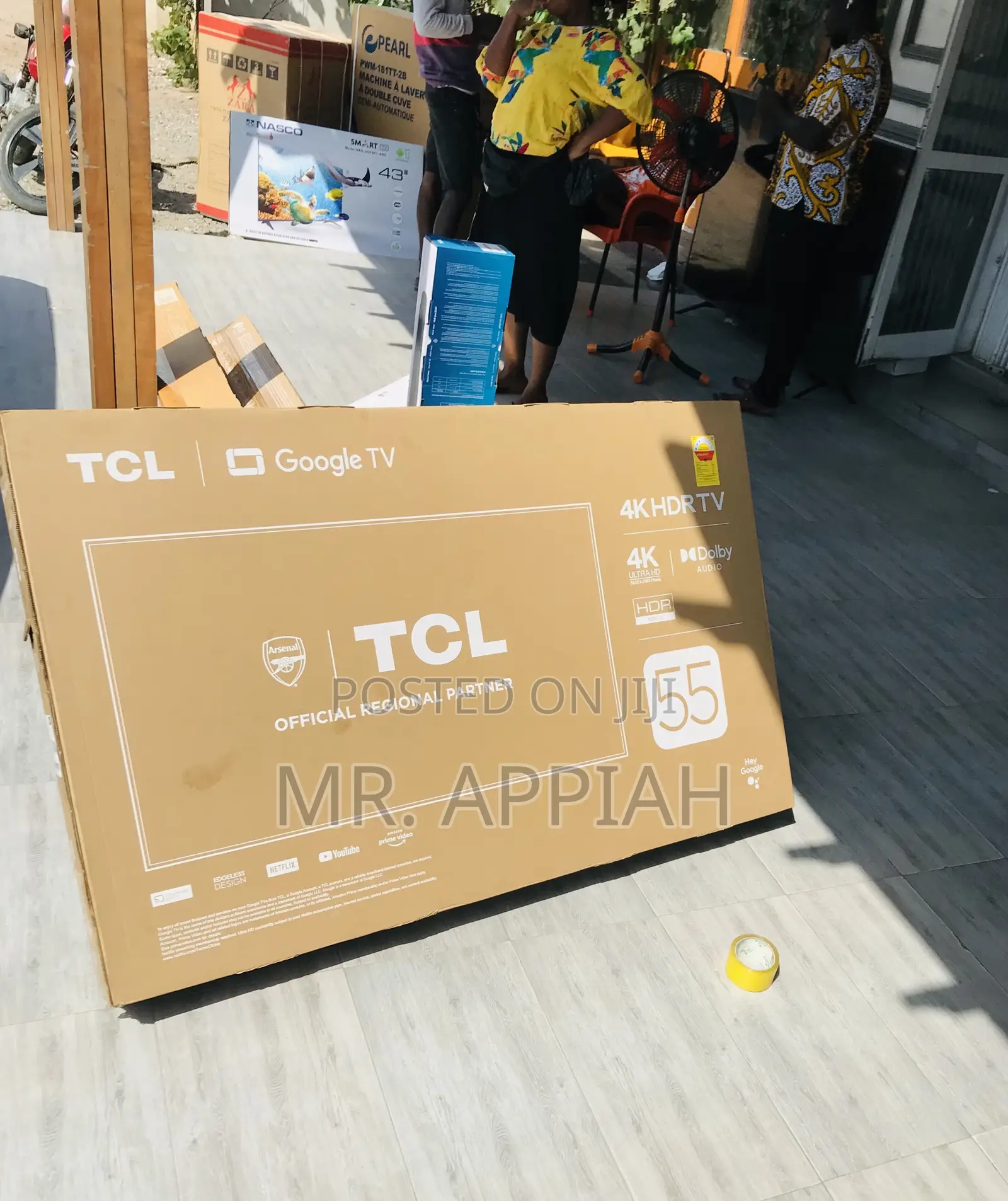 Get Classic TCL 55p635 55 Inch HDR Frameless Android Tv.