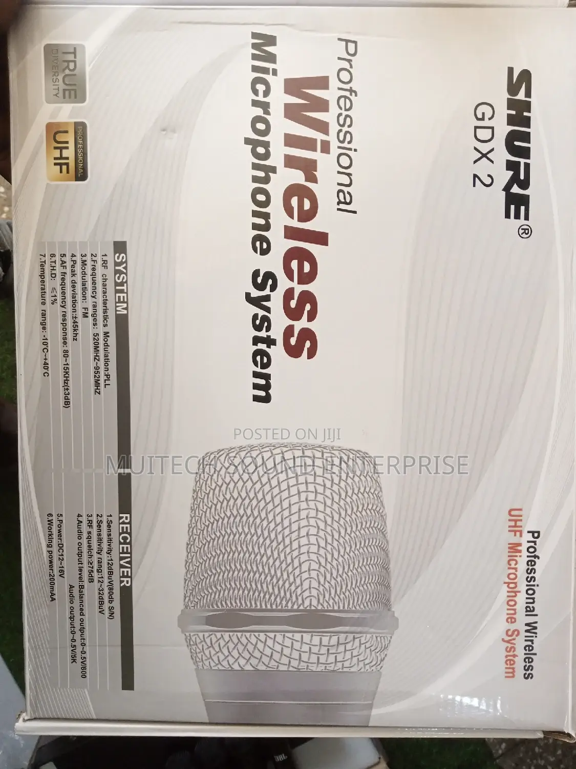 Shure Wireless Microphone (Gdx2 2 in 1)
