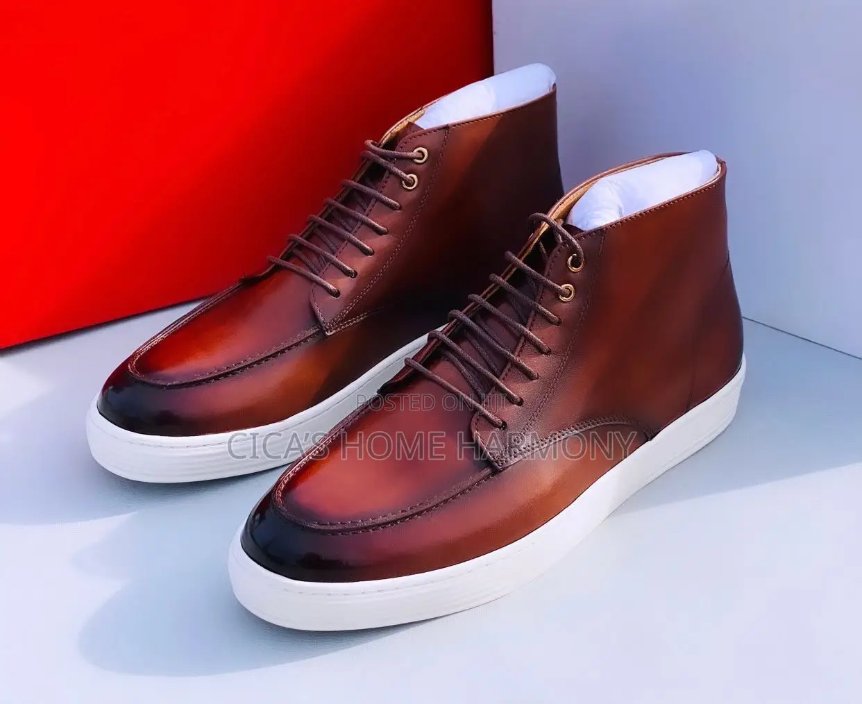 Casual Louis Vuitton Brown Leather Shoe
