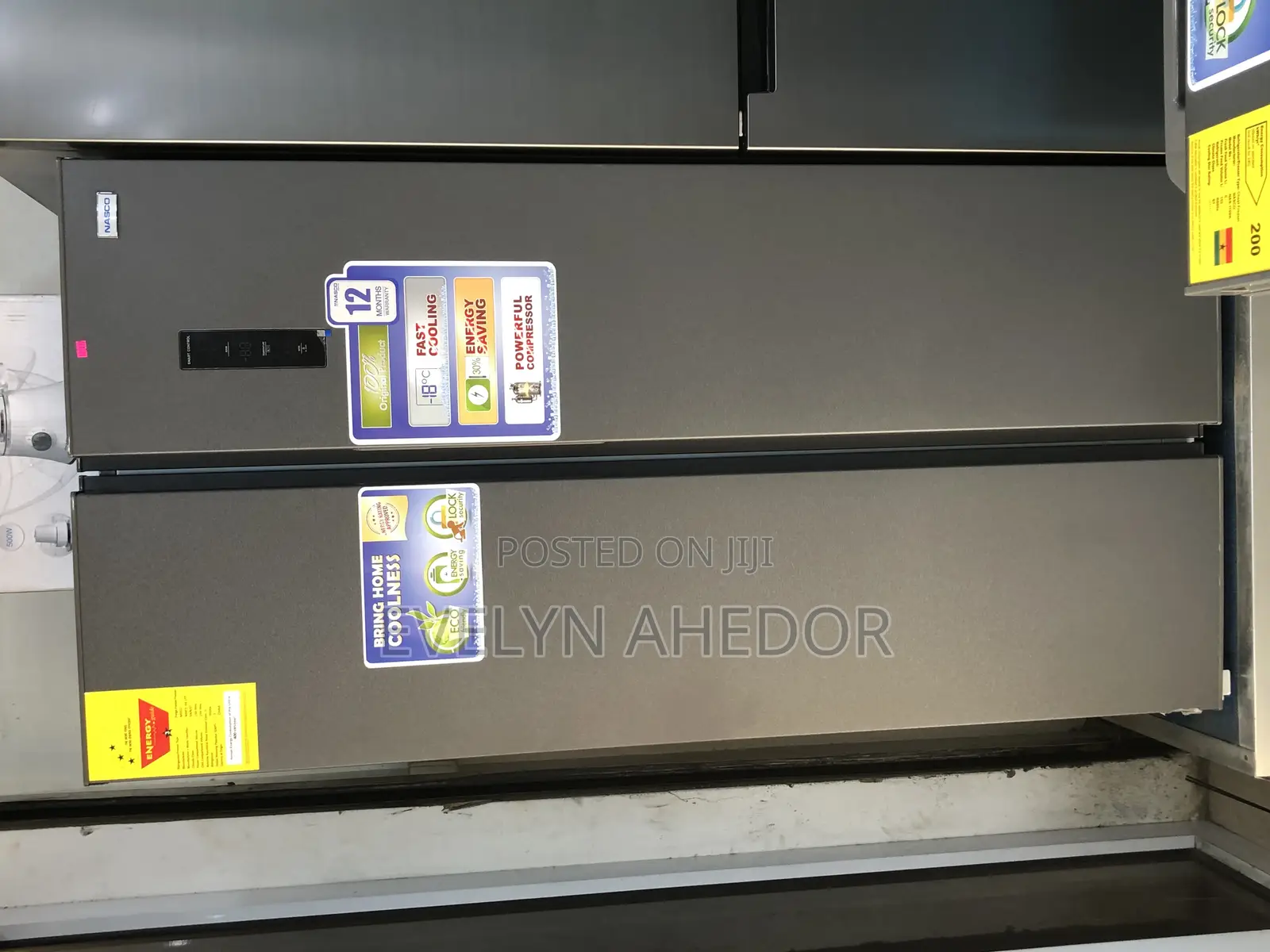 Affordable Nasco Side by Side Door Fridge 400liters