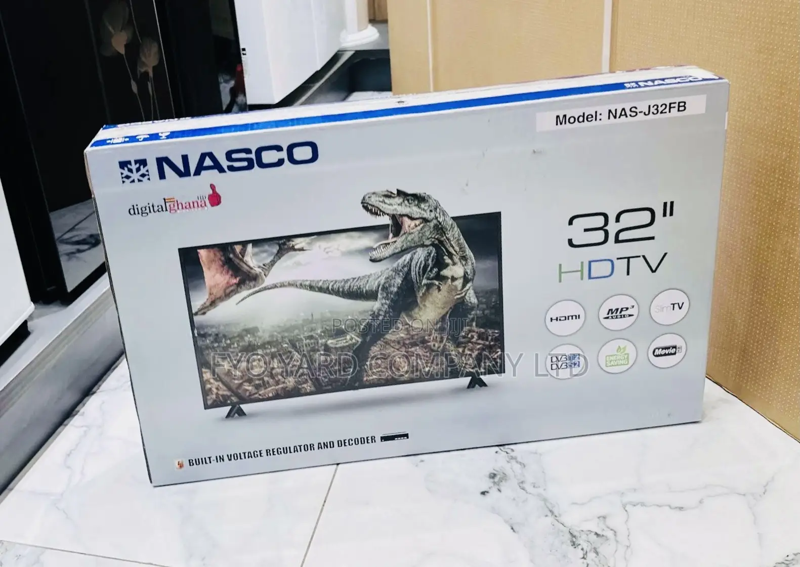 Nasco Nas-J32fb 32 Television With Built-in Satelite Decoder