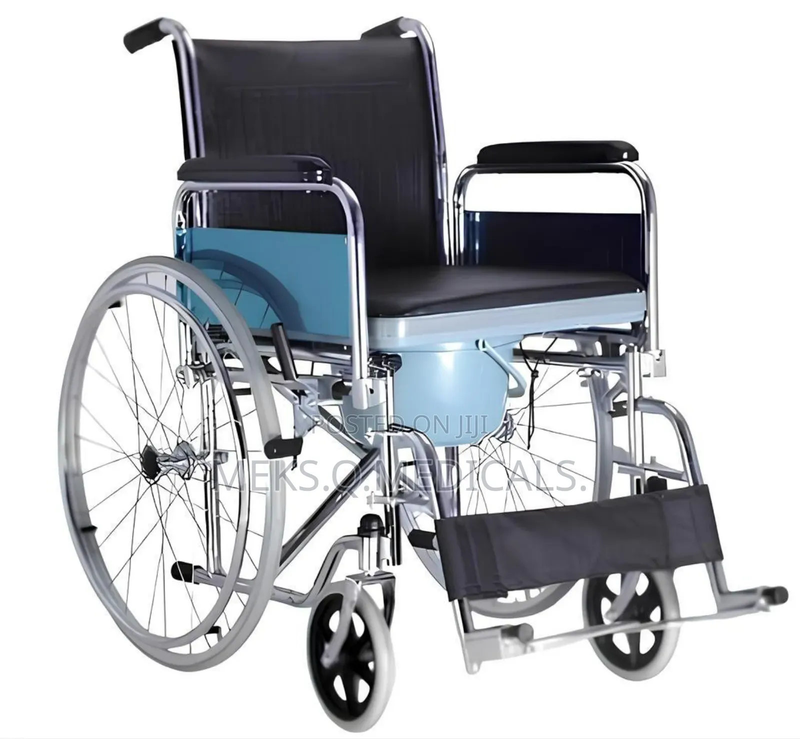 Commode Wheelchair ( Short Back )