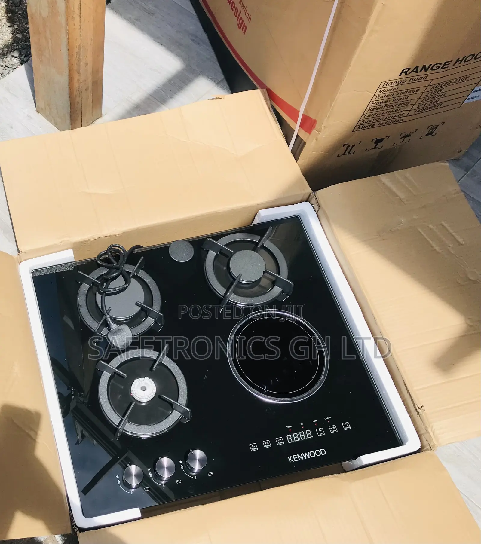 New Reliable 60cm Midea 1 Electric 3 Gas Hobs Cooker