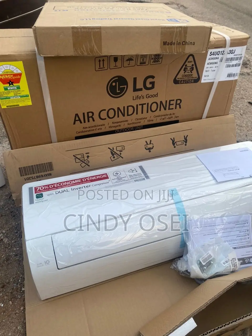 Hunky LG Inverter 2.5hp Split AC R410 Gas