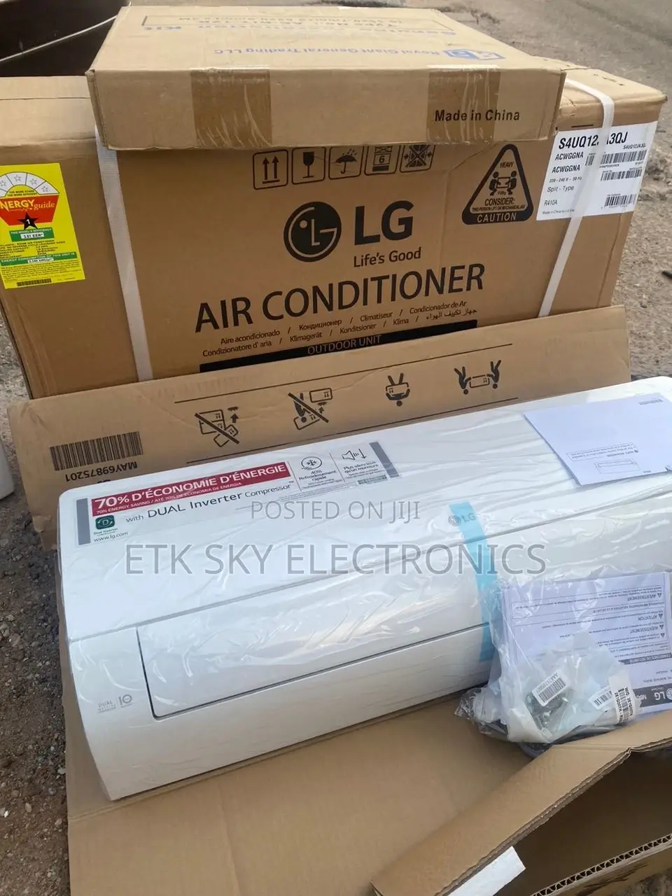 Hunky LG Inverter 2.5hp Split AC R410 Gas