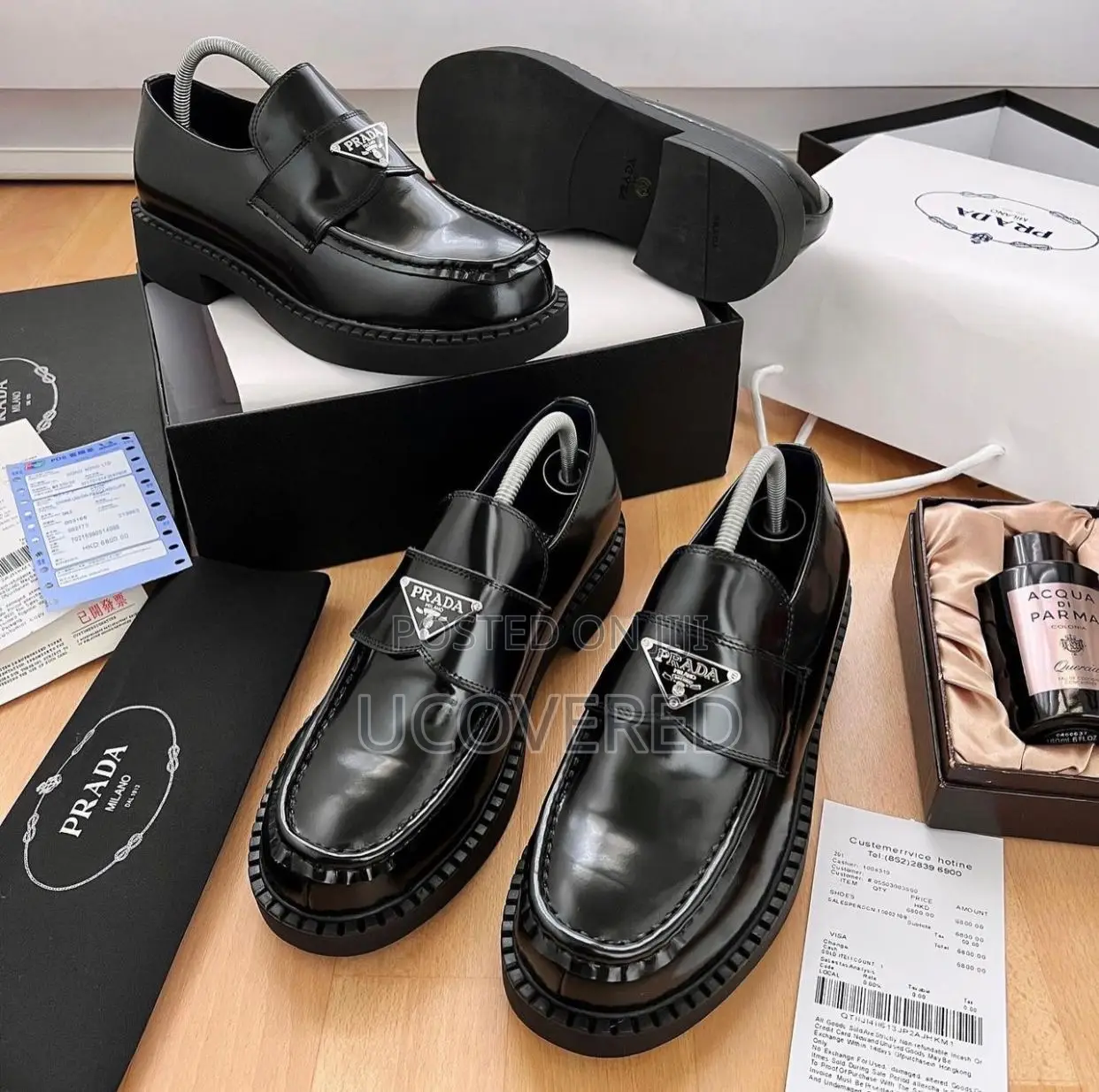 Prada High Fashion Men’S Leather Shoe