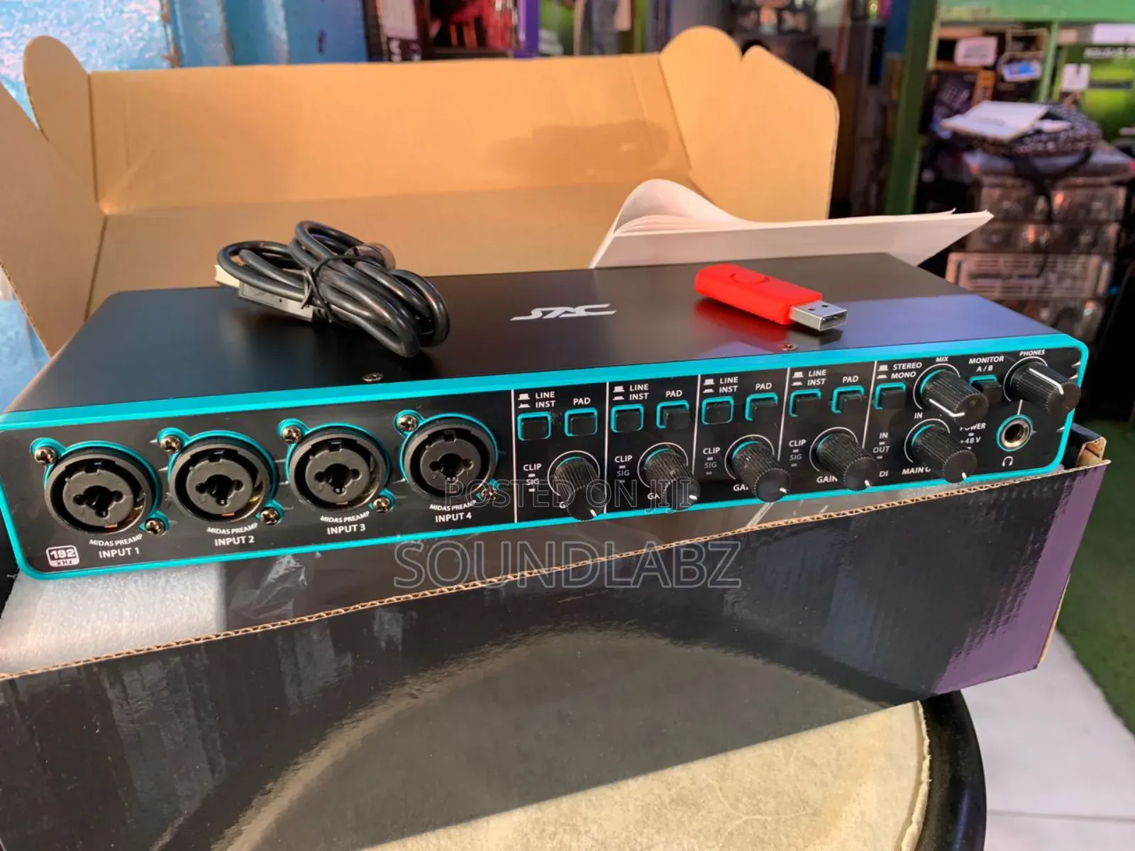 JAC DM404 Studio Interface 4in 4out External USB Soundcard