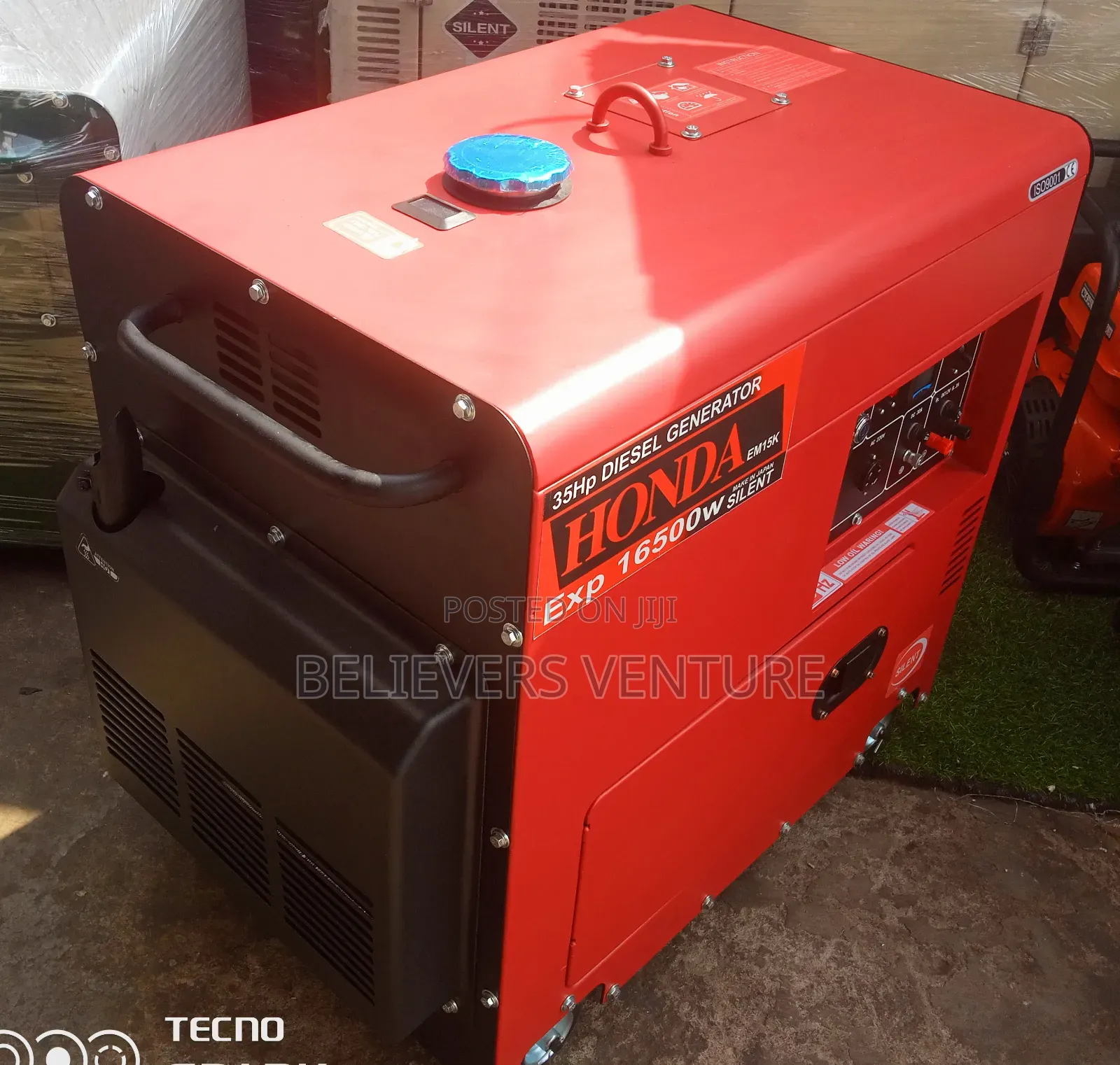 Key Switch Diesel Honda Generator 15kva 16500watt Generator