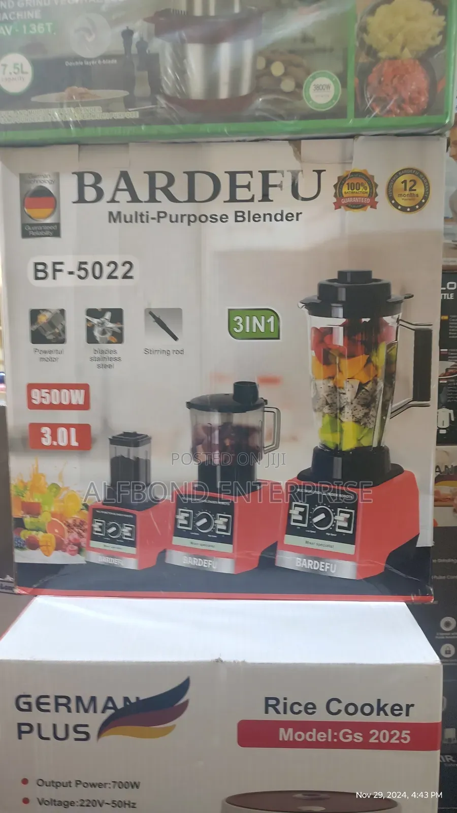 Bardefu 3in1 Multipurpose Blender