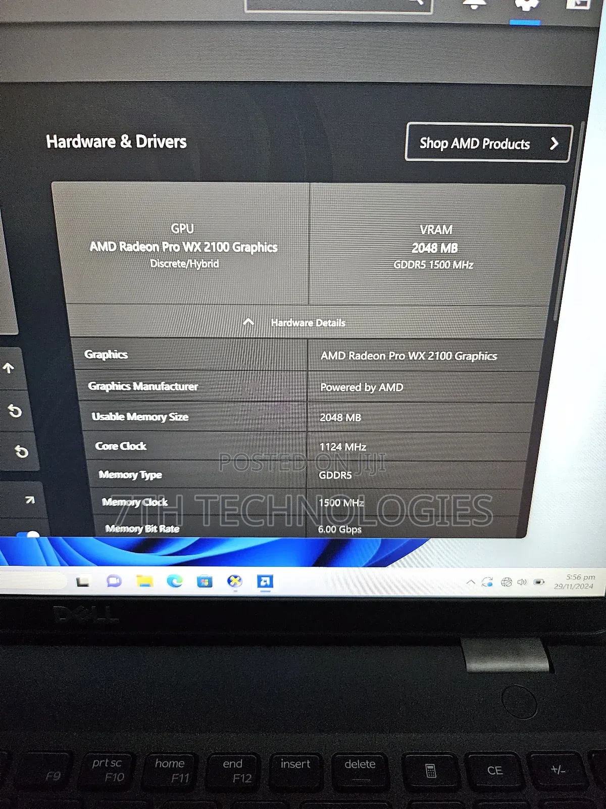 Laptop Dell 16GB Intel Core I7 SSD 256GB