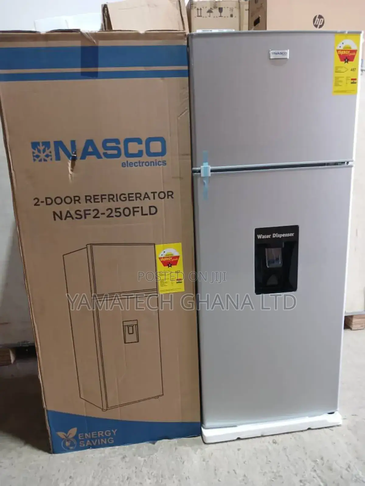 Nasco Fridge Top Freezer 210litres With Water Dispenser