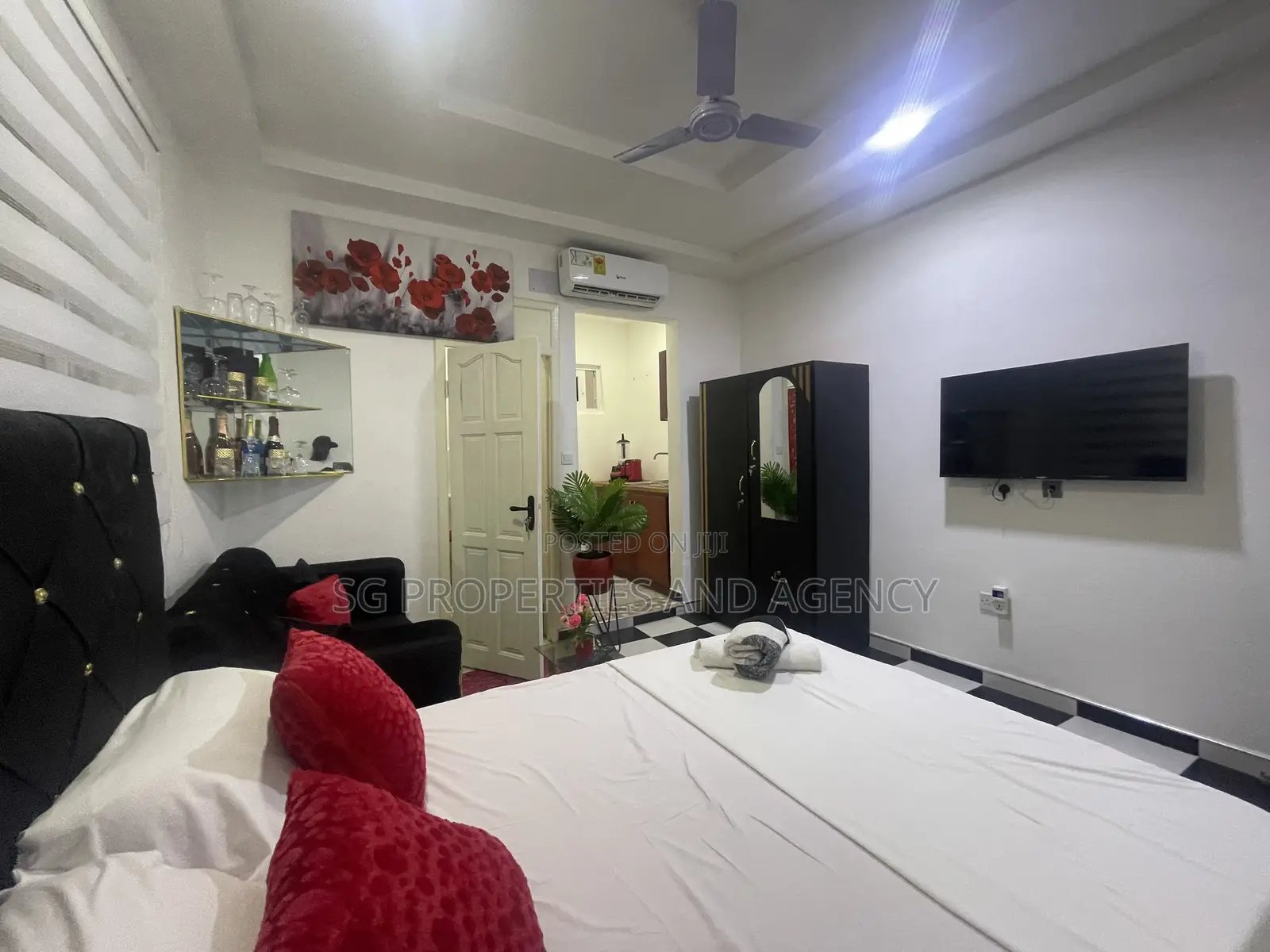 Furnished 1bdrm Apartment in Coca Cola, Spintex for rent
