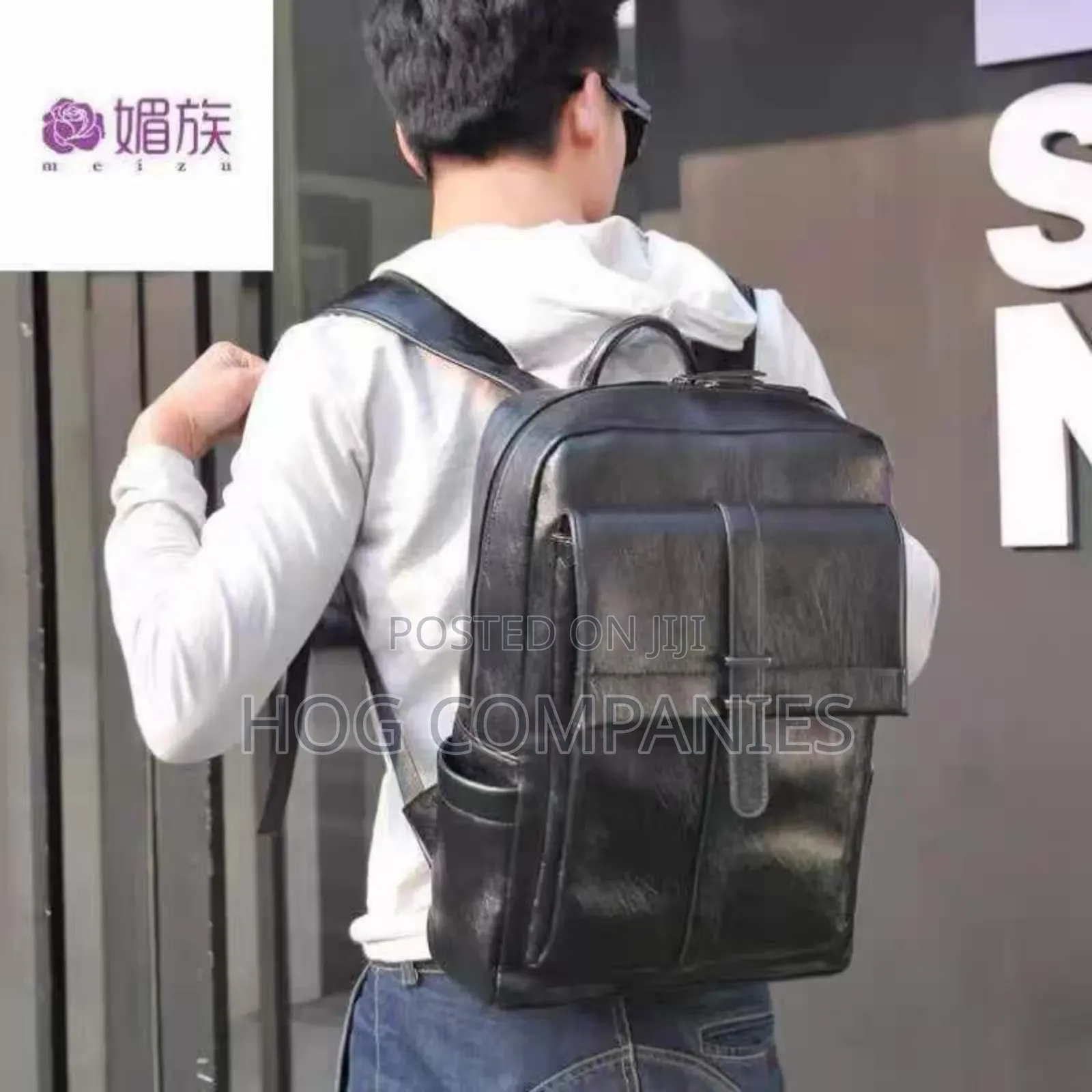 Quality Leather Travel Tablet Laptop Bag School Backpack