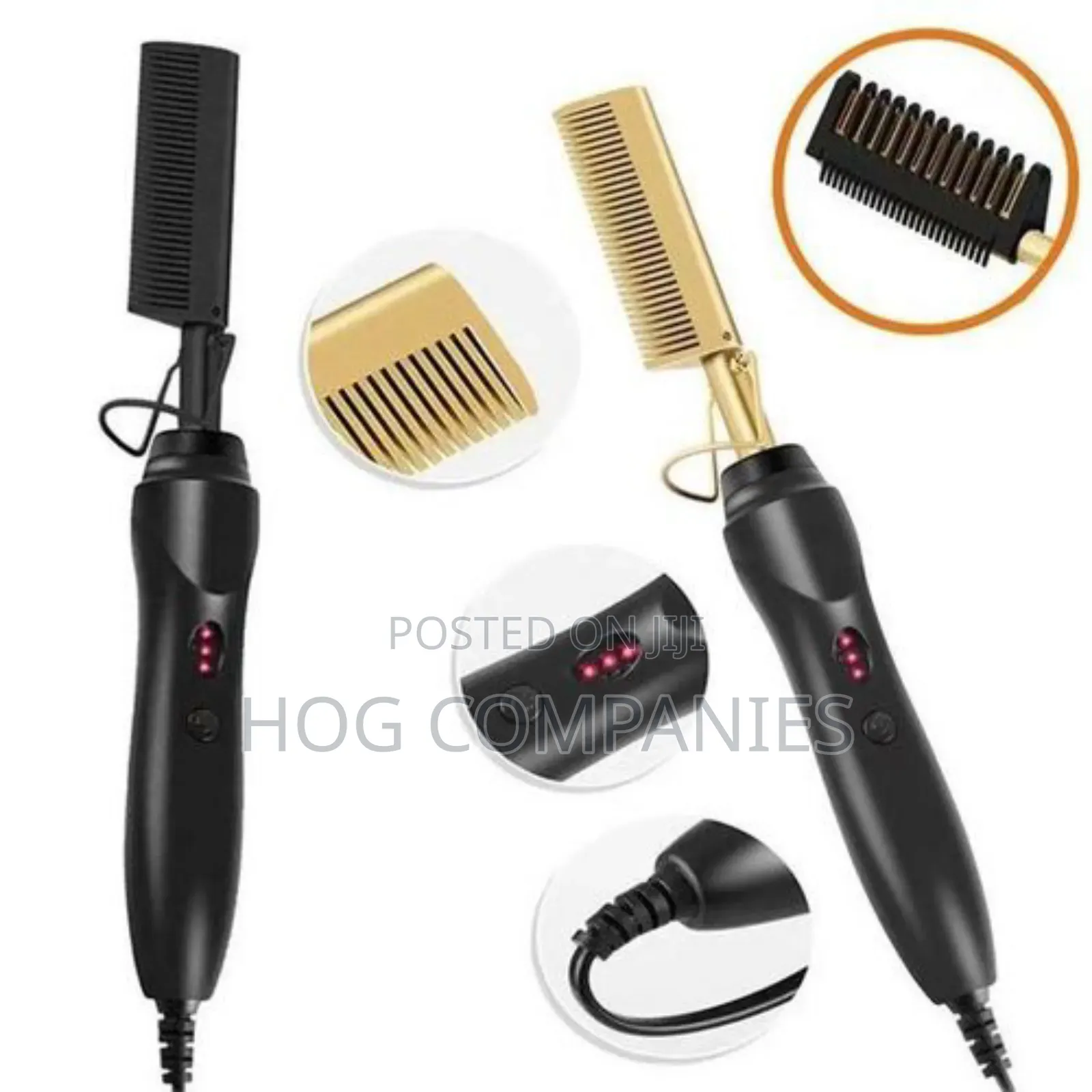Professional Hair Straightener Heated Electric Styling Comb