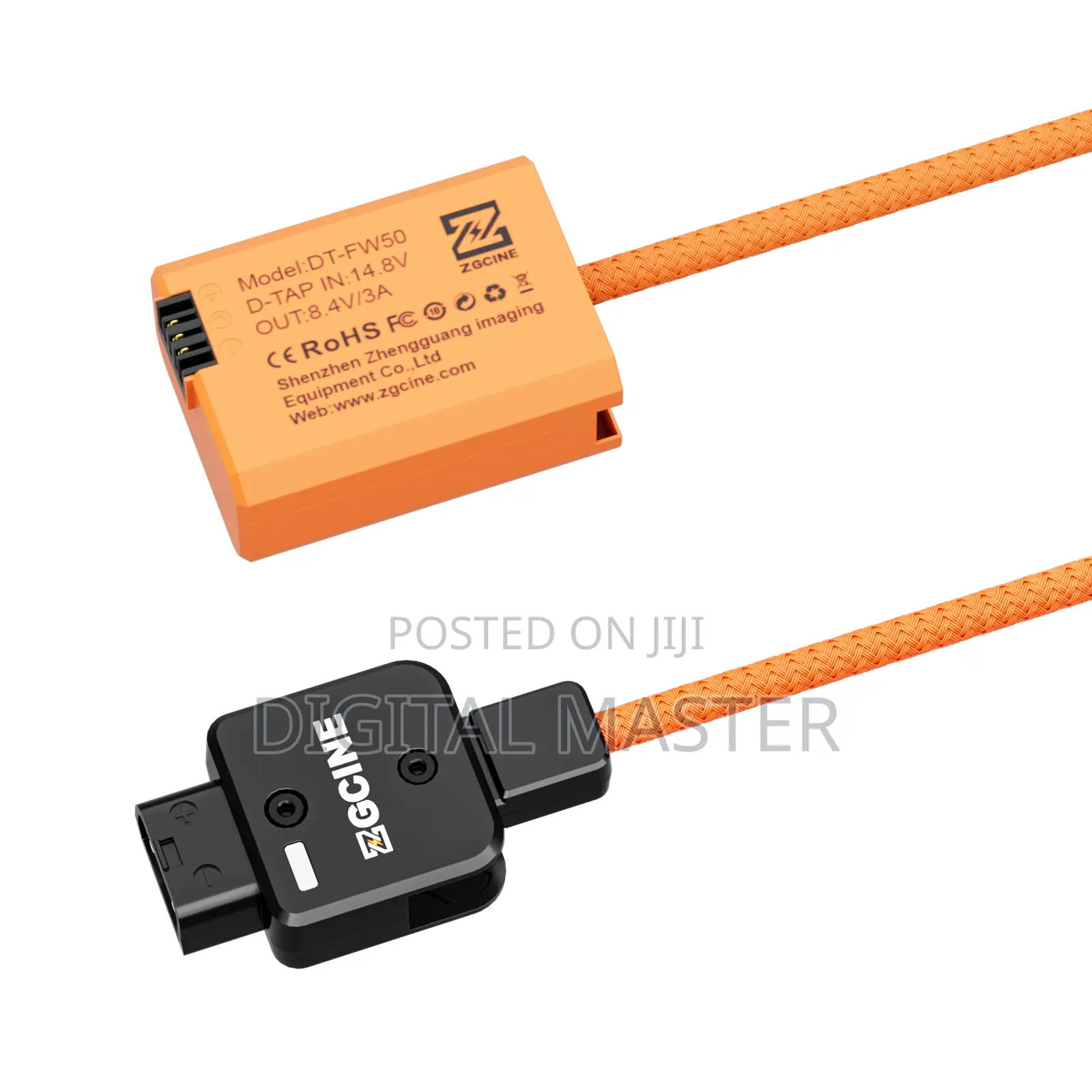D-Tap to Sony NP-FW50 Dummy Battery Cable