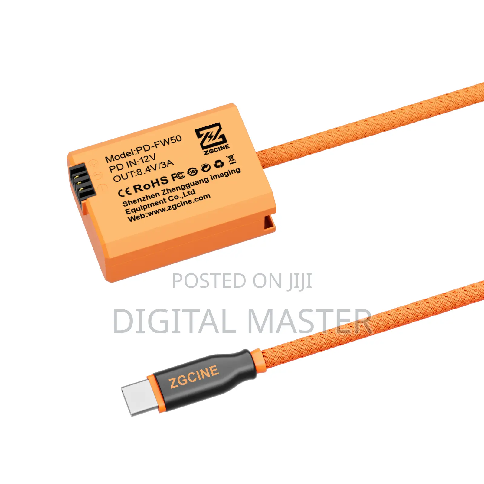 ZGCINE USB-C PD to FW50 for SONY Dummy Battery Cable