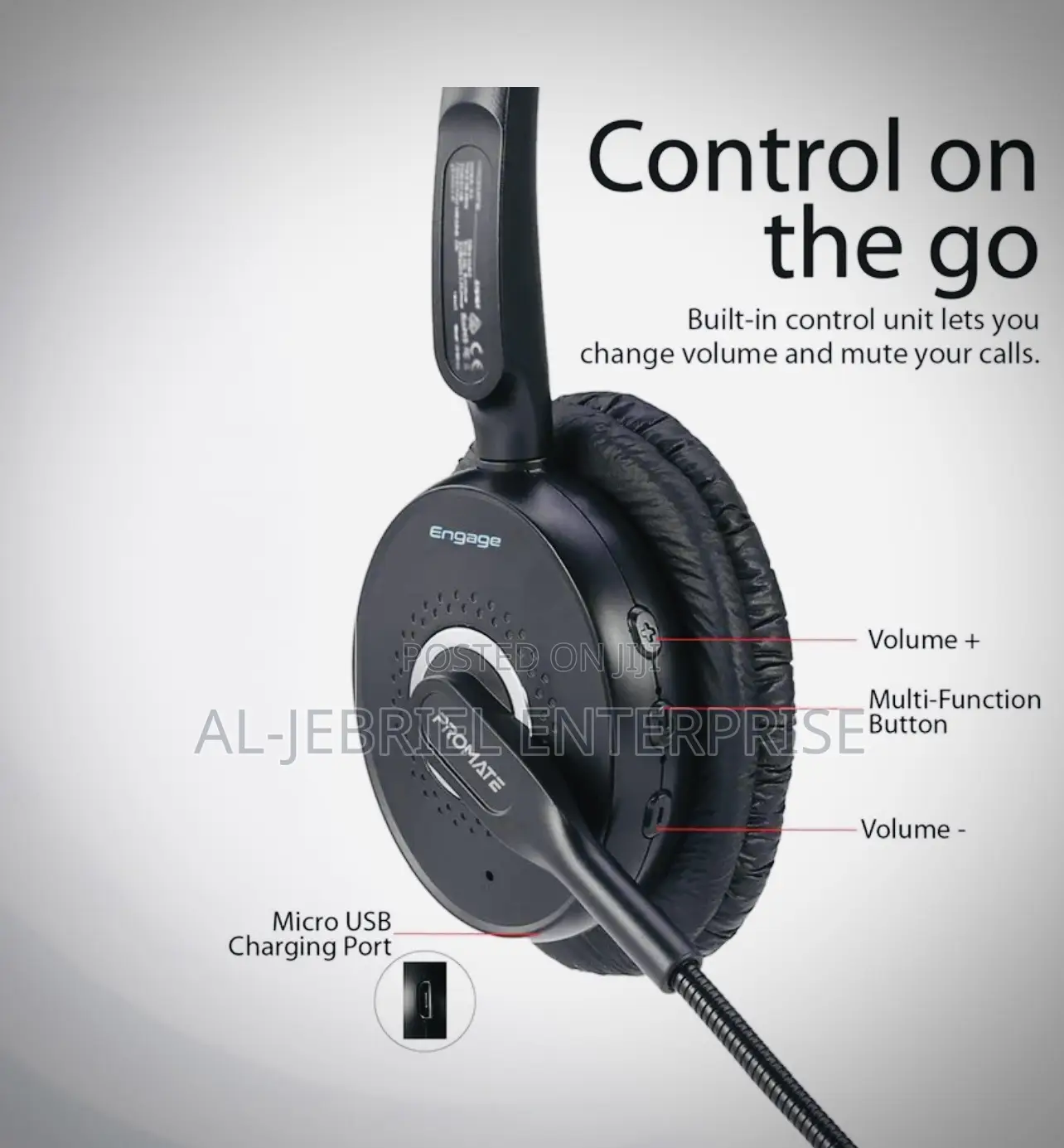 Engage HD Voice Clarity Over Ear Mono Earphone