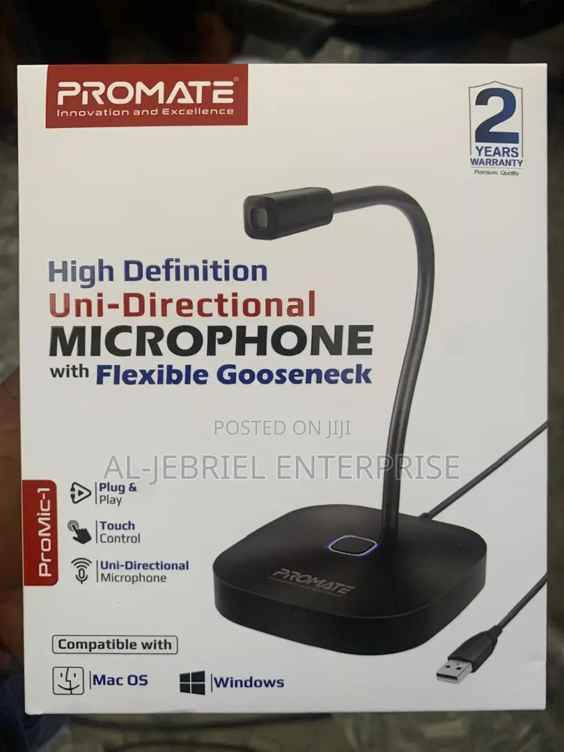 Promate Promic-1 Highdefinition Digital USB Microphone Black