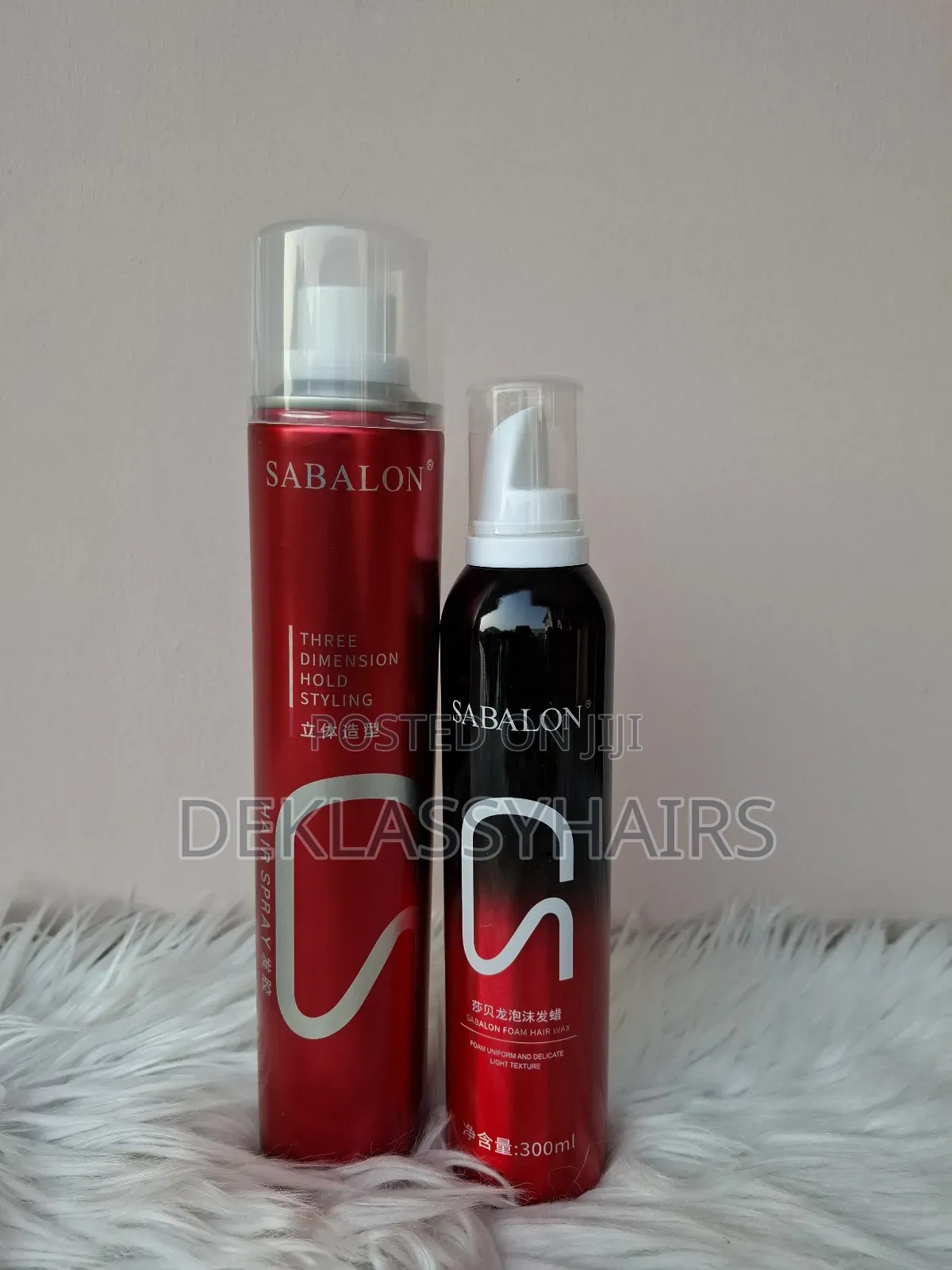 Hair Mousse and Holding Spray
