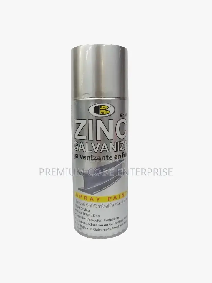 Bosny Spray Paint B136 Zinc Galvanized, Bright