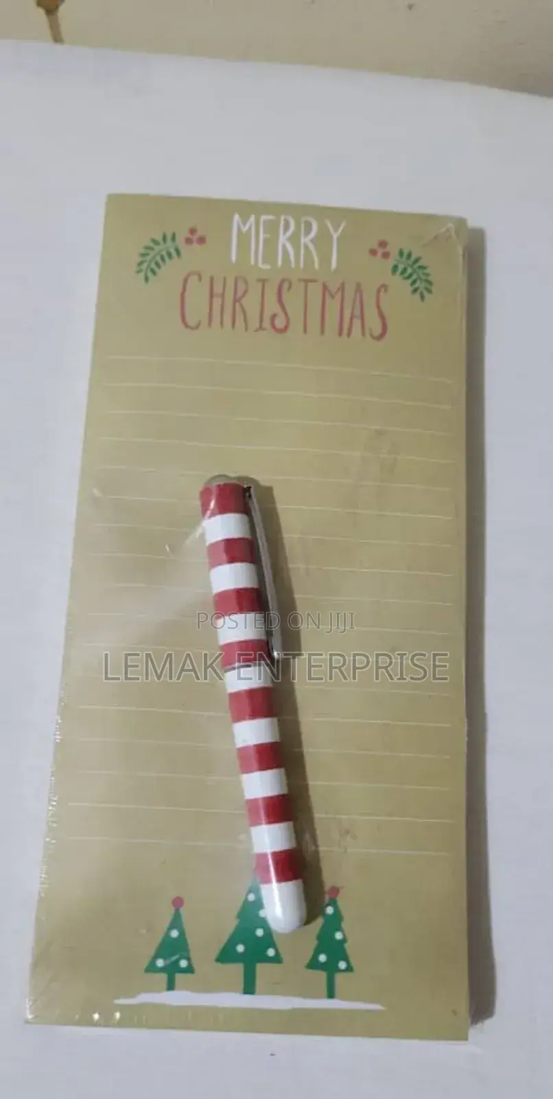 Note Pad and Pen for a Special Season