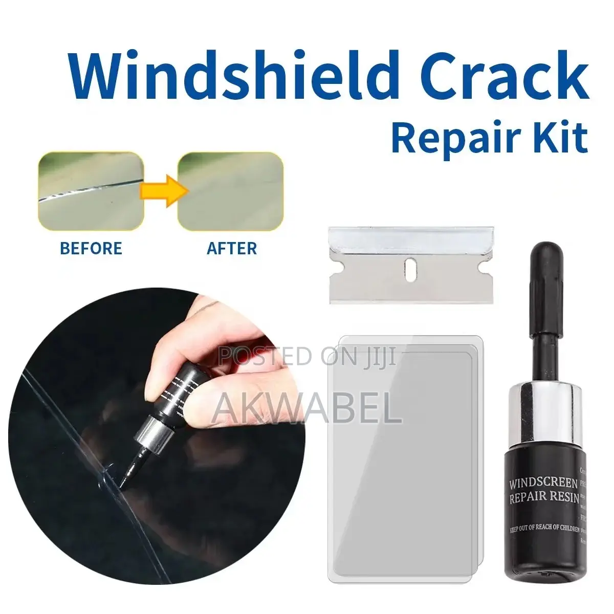 3ml Car Windshield Glass Repair Resin Kit Auto