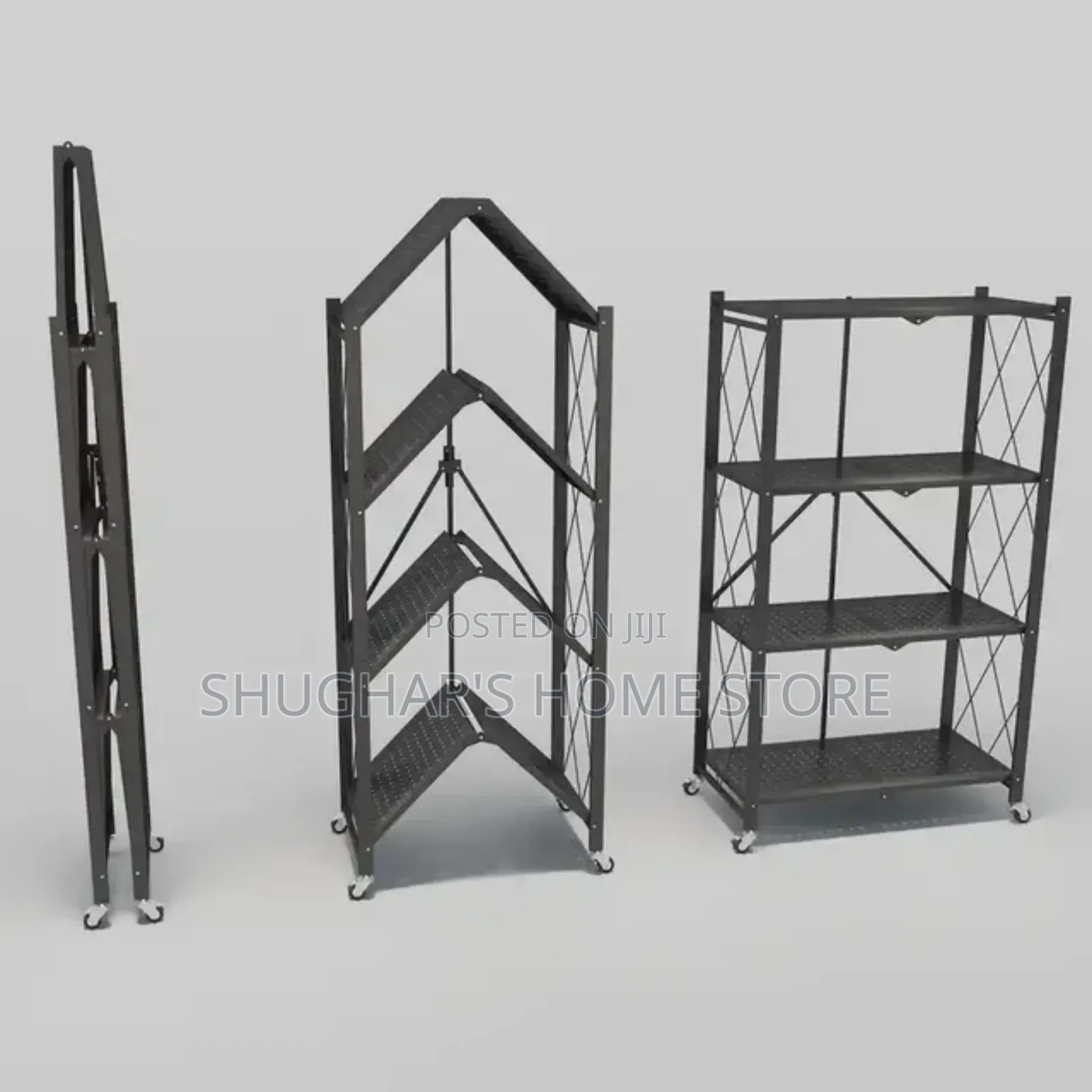 4 Tier Storage Rack With Basket