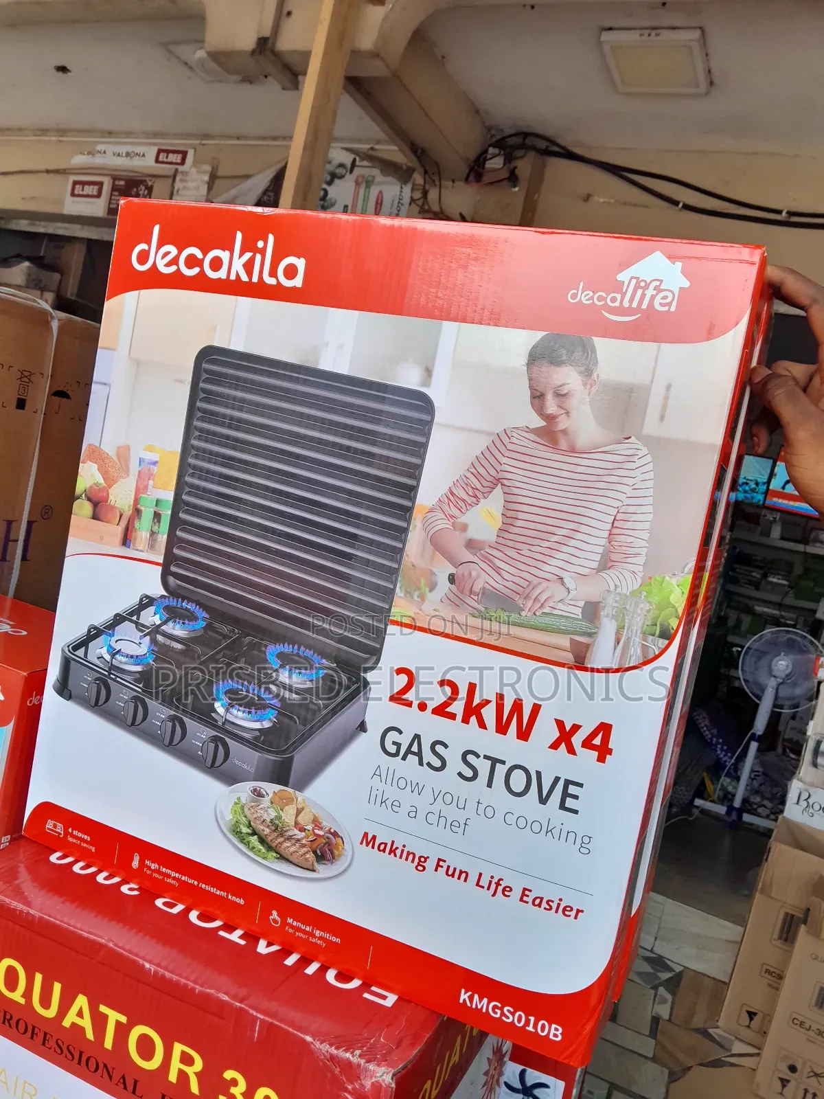 Decakila 4burner Durable Gas Stove