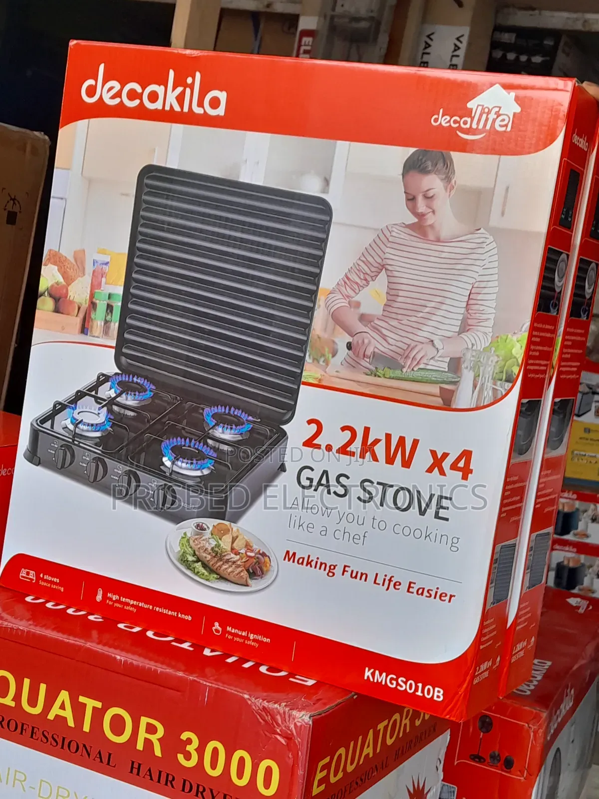 Decakila 4burner Durable Gas Stove