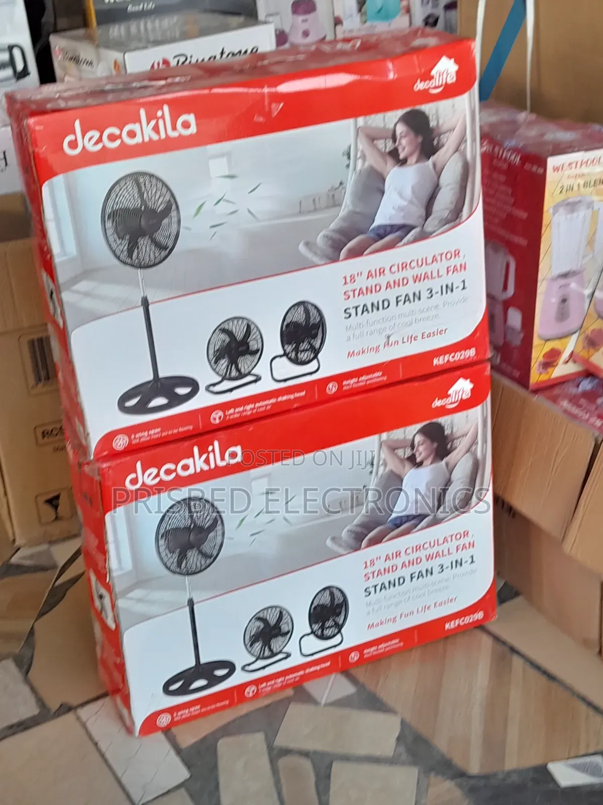 Decakila 3n1 Basket Fan 18"