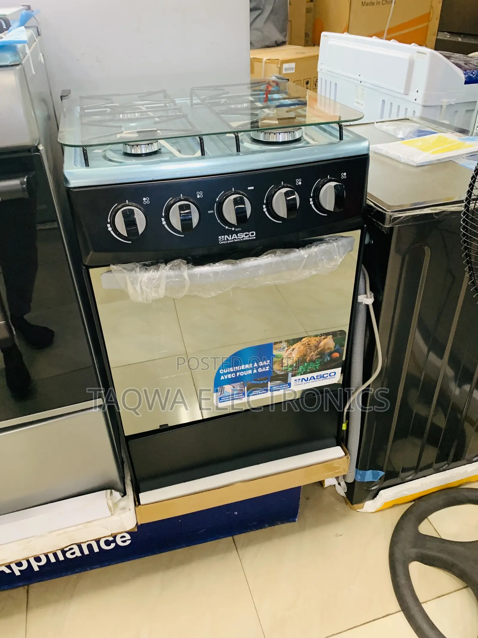 Elegant Nasco 4-Burner Gas Cooker