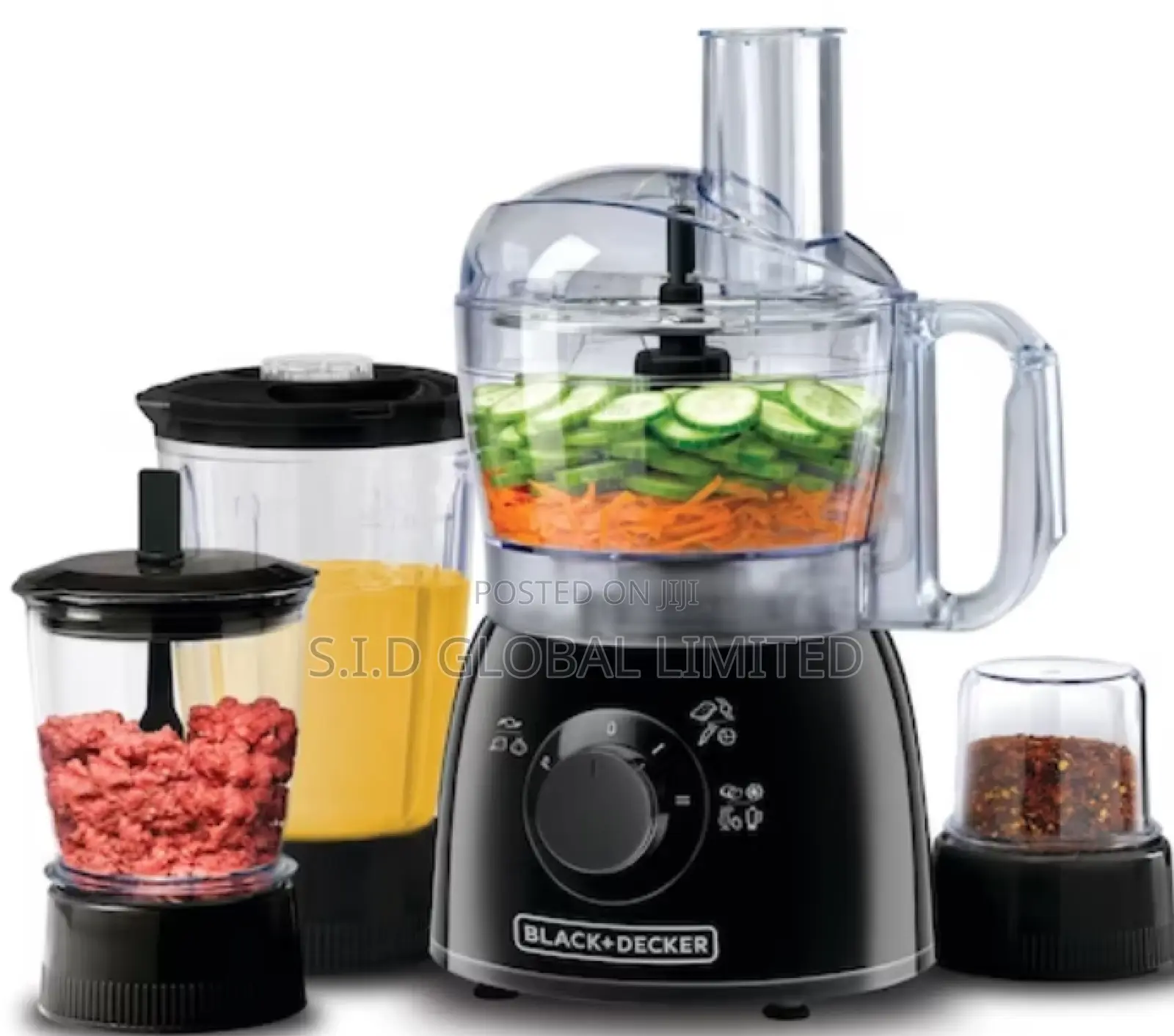 Energy Saving Black+Decker Food Processor 400W KR43-B5 Black