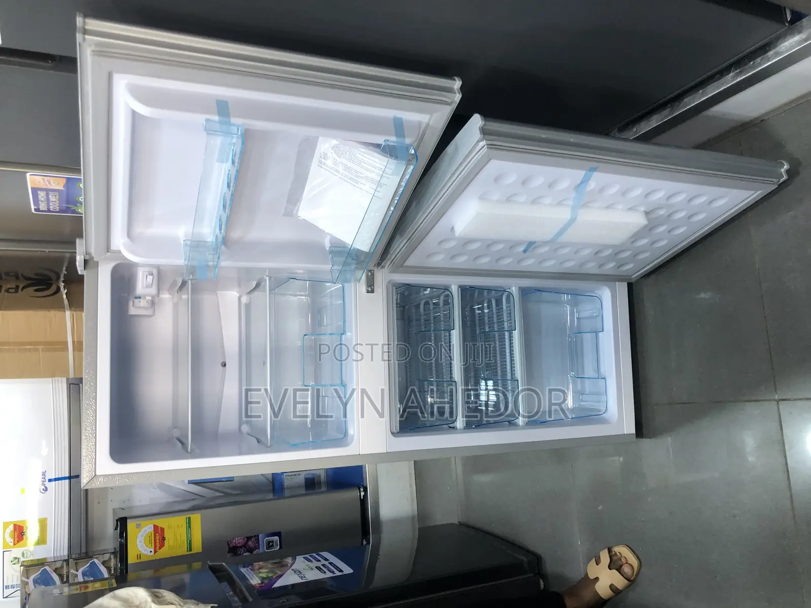 Nasco 116 Litres Double Door Fridge
