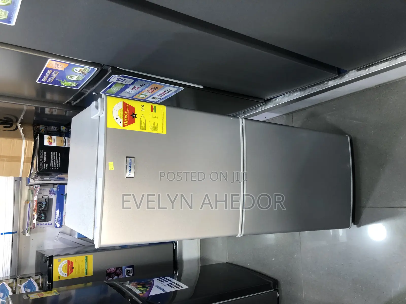 Nasco 116 Litres Double Door Fridge