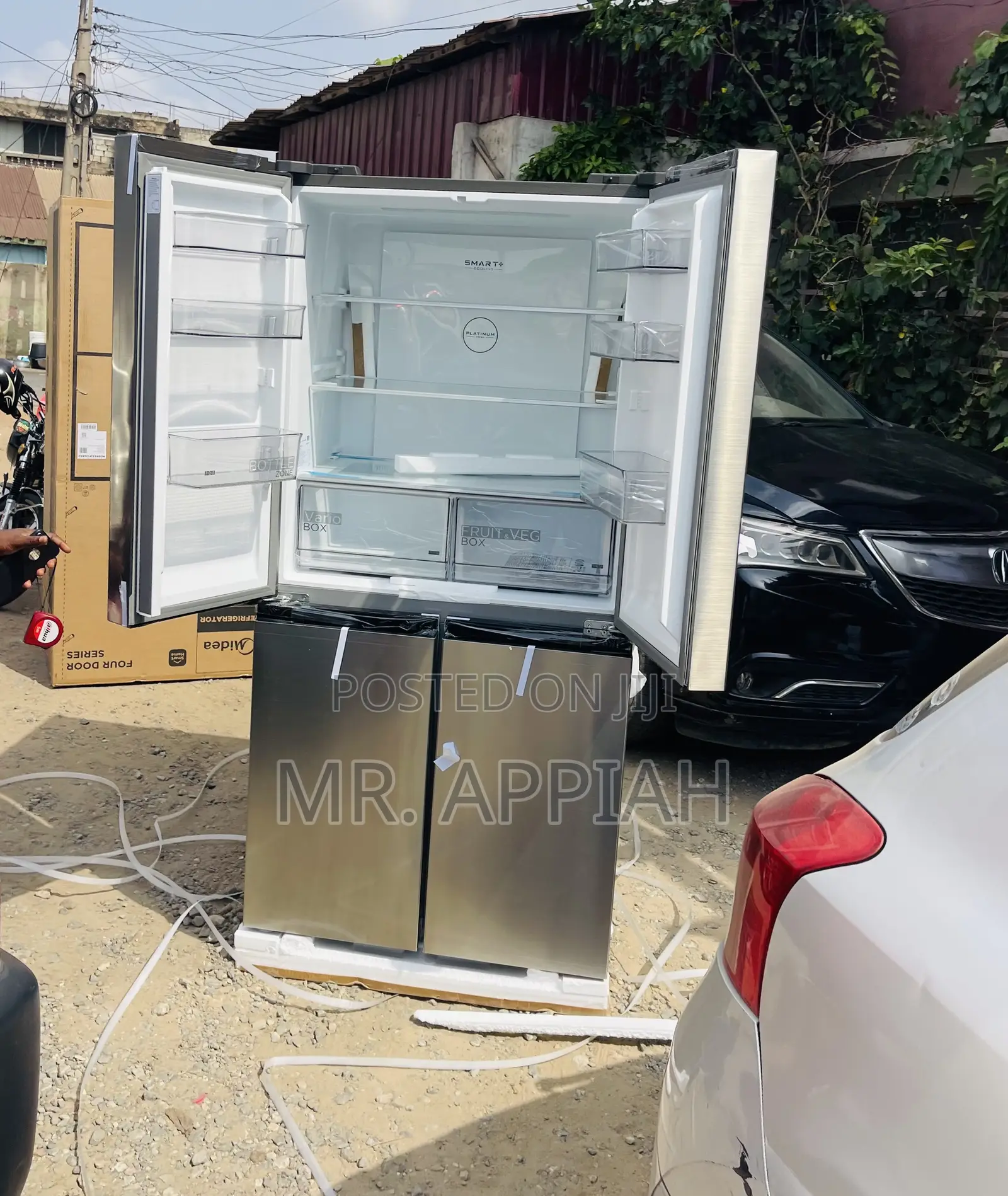Original Midea MDRF632FGN46D 474L Side by Side Fridge.
