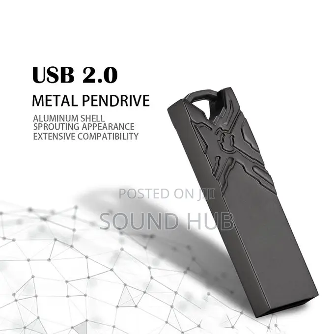 128gb Metal Otg Usb Flash Drive - Black
